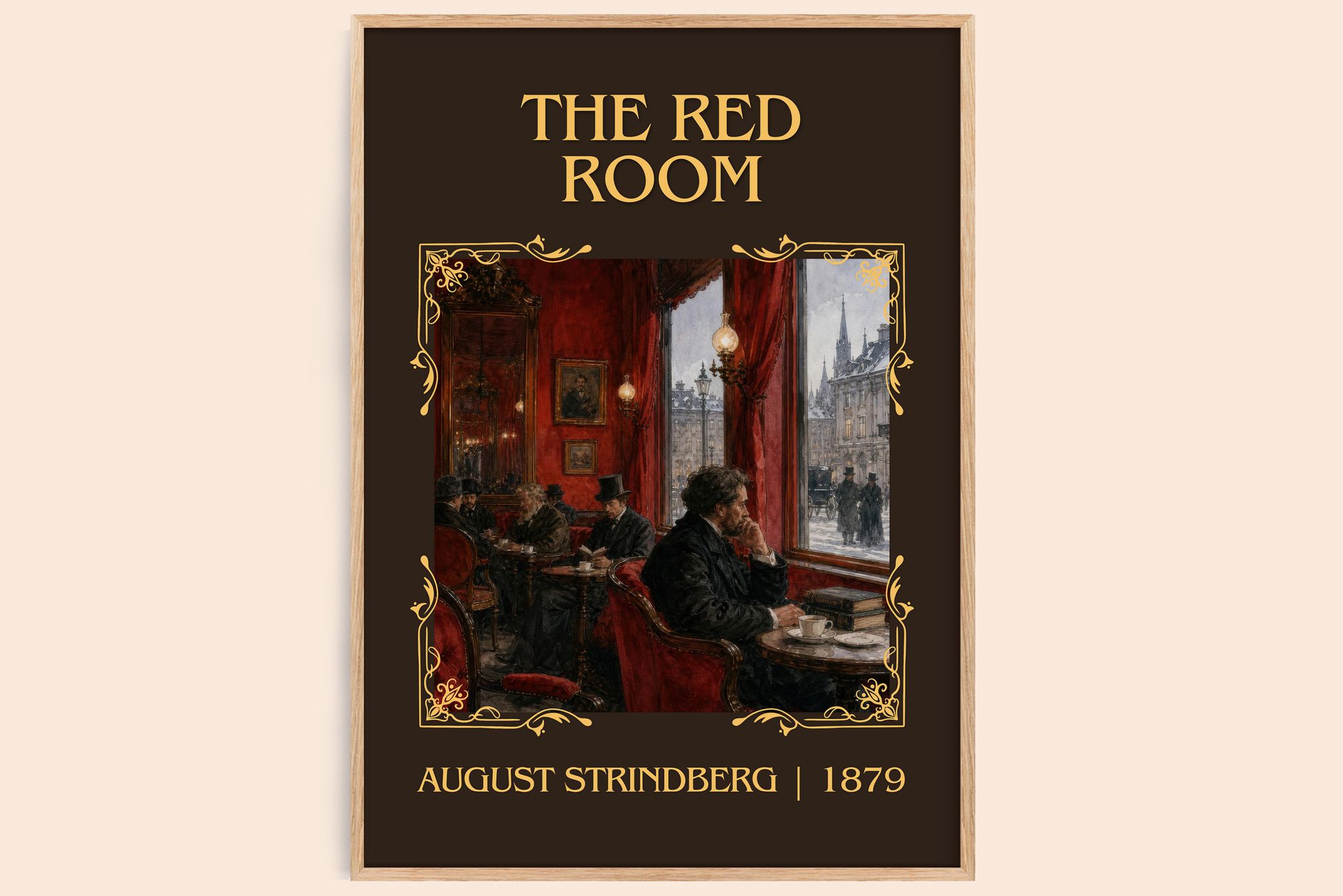 The Red Room Classic Book Art Print by August Strindberg
