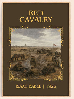 Red Cavalry Classic Book Art Print by Isaac Babel – book poster