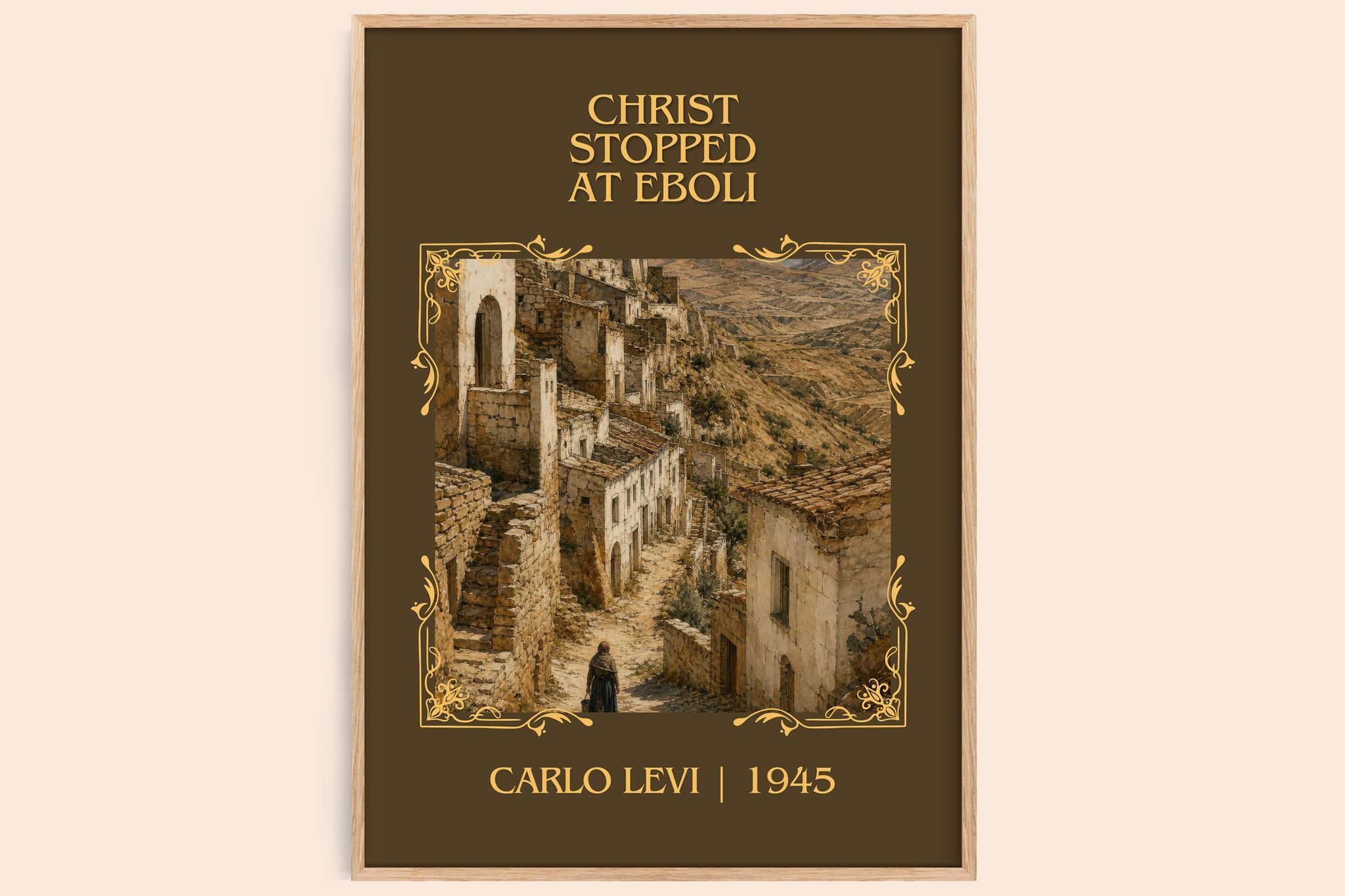 Christ Stopped at Eboli Classic Book Art Print by Carlo Levi