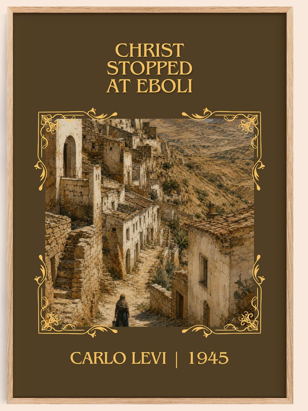 Christ Stopped at Eboli Classic Book Art Print by Carlo Levi – book poster