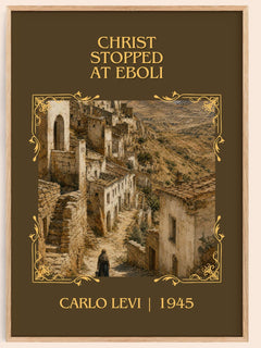 Christ Stopped at Eboli Classic Book Art Print by Carlo Levi – book poster