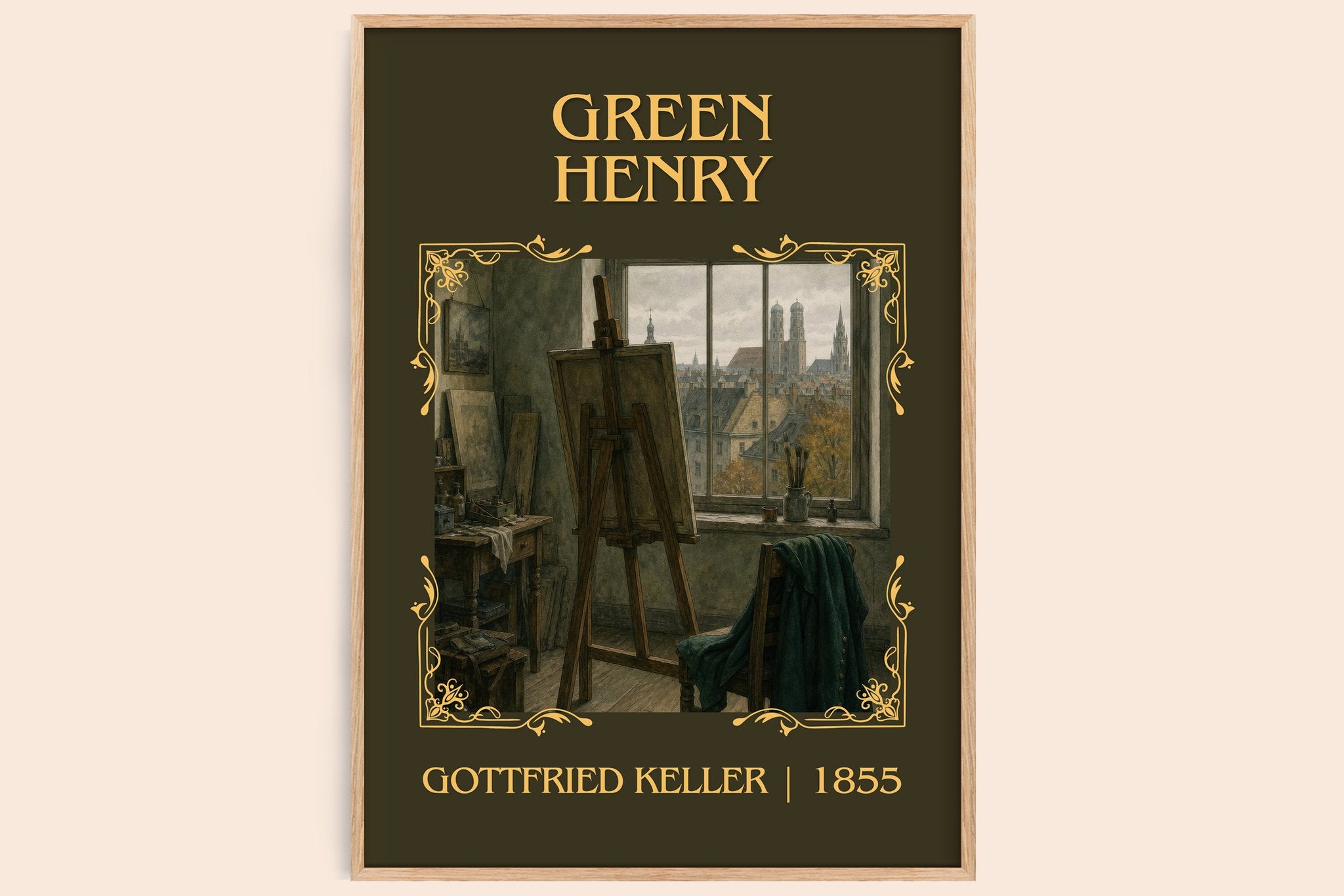 Green Henry Classic Book Art Print by Gottfried Keller