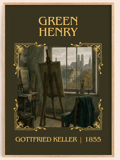 Green Henry Classic Book Art Print by Gottfried Keller – book poster