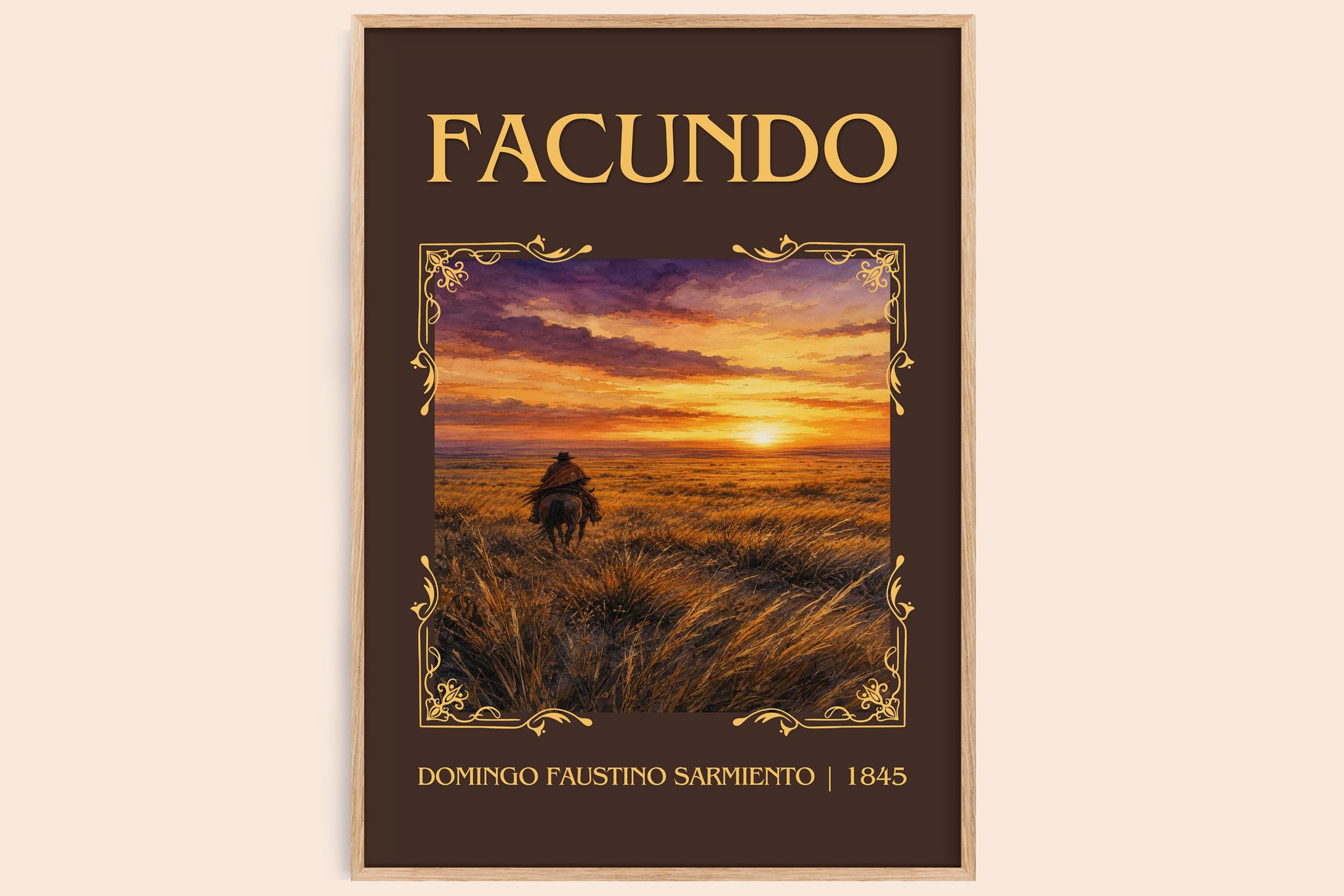 Facundo Classic Book Art Print by Domingo Faustino Sarmiento