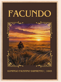 Facundo Classic Book Art Print by Domingo Faustino Sarmiento – book poster