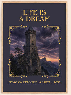Life Is a Dream Classic Book Art Print by Pedro Calderón de la Barca – book poster