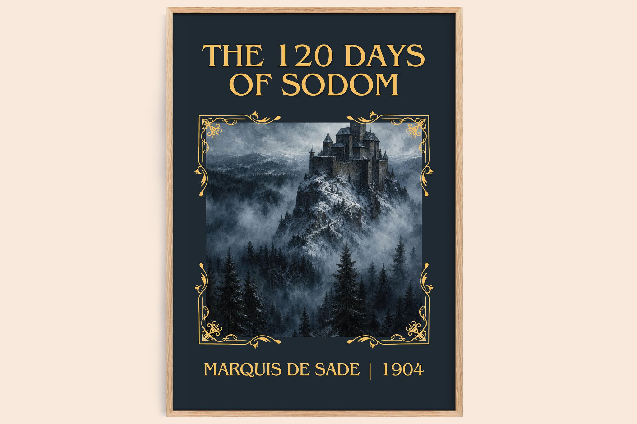 The 120 Days of Sodom Classic Book Art Print by Marquis de Sade