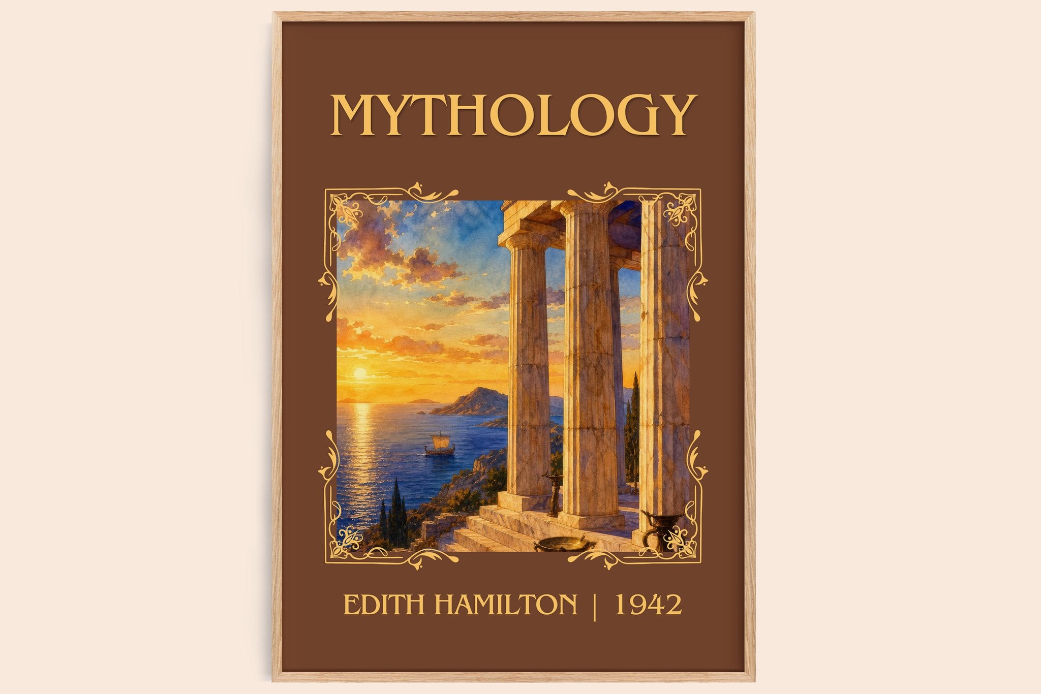 Mythology Classic Book Art Print by Edith Hamilton