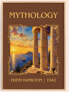 Mythology Classic Book Art Print by Edith Hamilton – book poster
