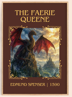 The Faerie Queene Classic Book Art Print by Edmund Spenser – book poster