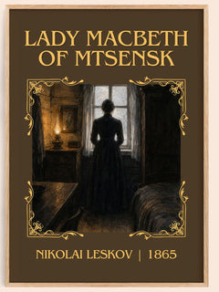 Lady Macbeth Of Mtsensk Classic Book Art Print by Nikolai Leskov – book poster