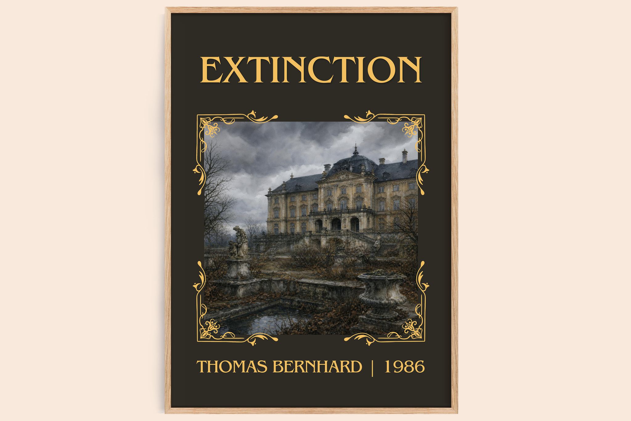 Extinction Classic Book Art Print by Thomas Bernhard
