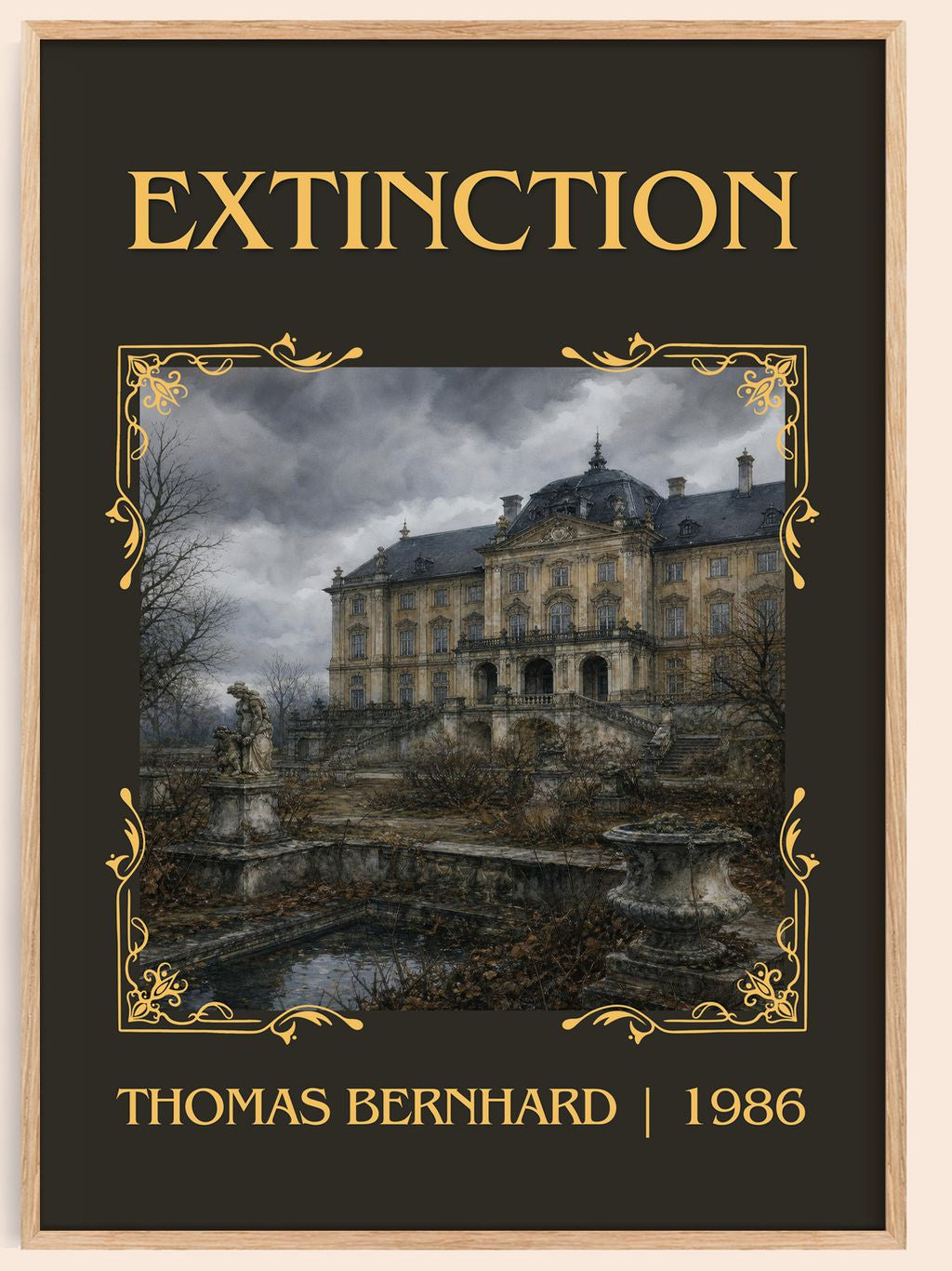 Extinction Classic Book Art Print by Thomas Bernhard – book poster