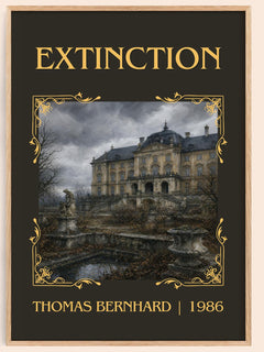 Extinction Classic Book Art Print by Thomas Bernhard – book poster
