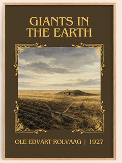 Giants in the Earth Classic Book Art Print by Ole Edvart Rolvaag – book poster