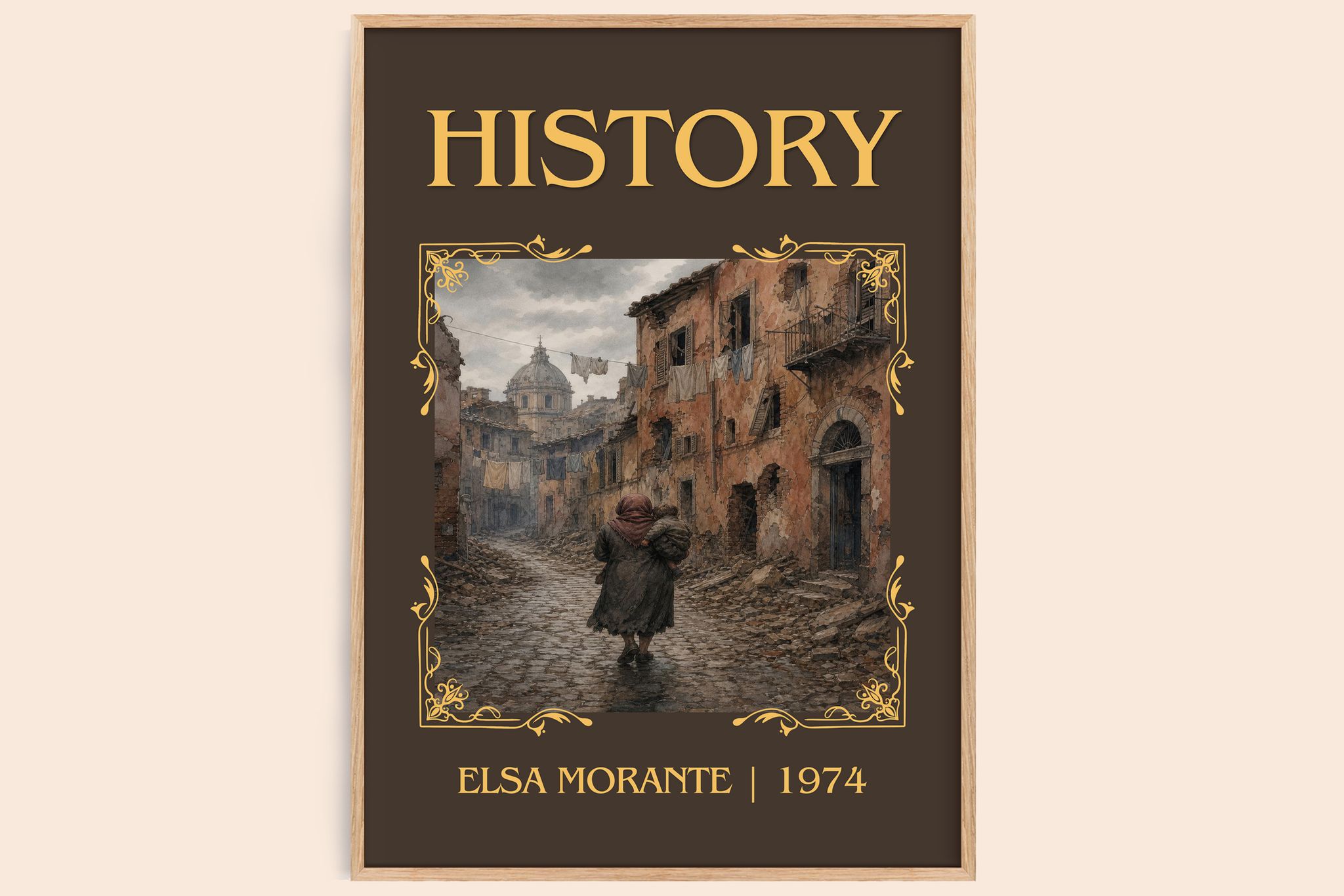 History Classic Book Art Print by Elsa Morante