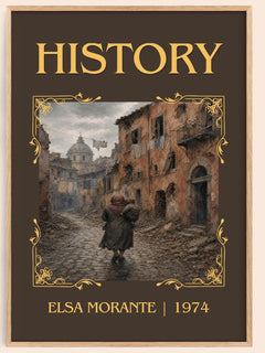 History Classic Book Art Print by Elsa Morante – book poster