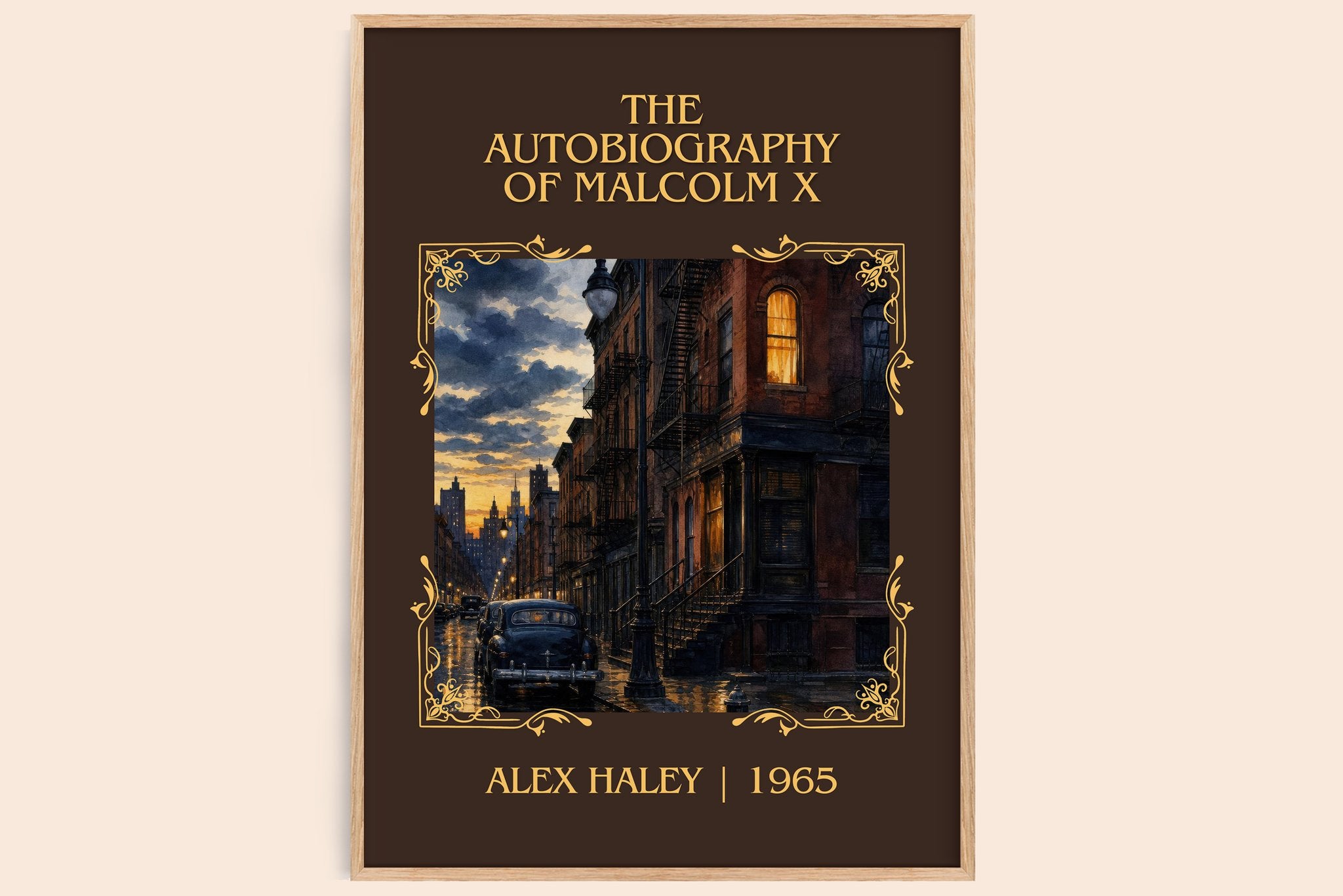 The Autobiography of Malcolm X Classic Book Art Print by Alex Haley