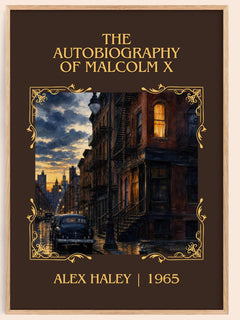 The Autobiography of Malcolm X Classic Book Art Print by Alex Haley – book poster
