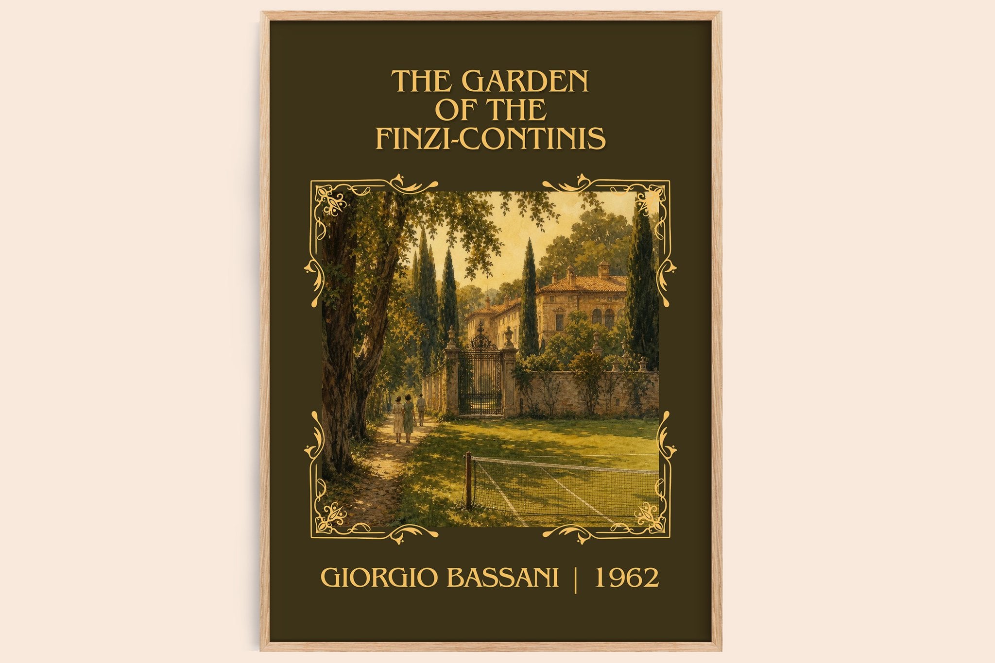 Garden of the Finzi-Continis Classic Book Art Print by Giorgio Bassani