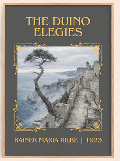 The Duino Elegies Classic Book Art Print by Rainer Maria Rilke – book poster
