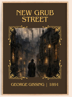 New Grub Street Classic Book Art Print by George Gissing – book poster
