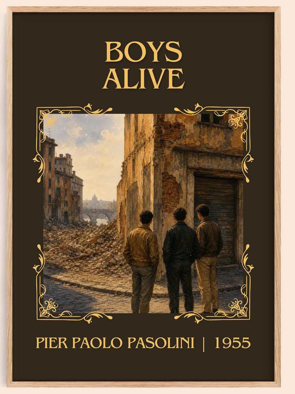 Boys Alive Classic Book Art Print by Pier Paolo Pasolini – book poster
