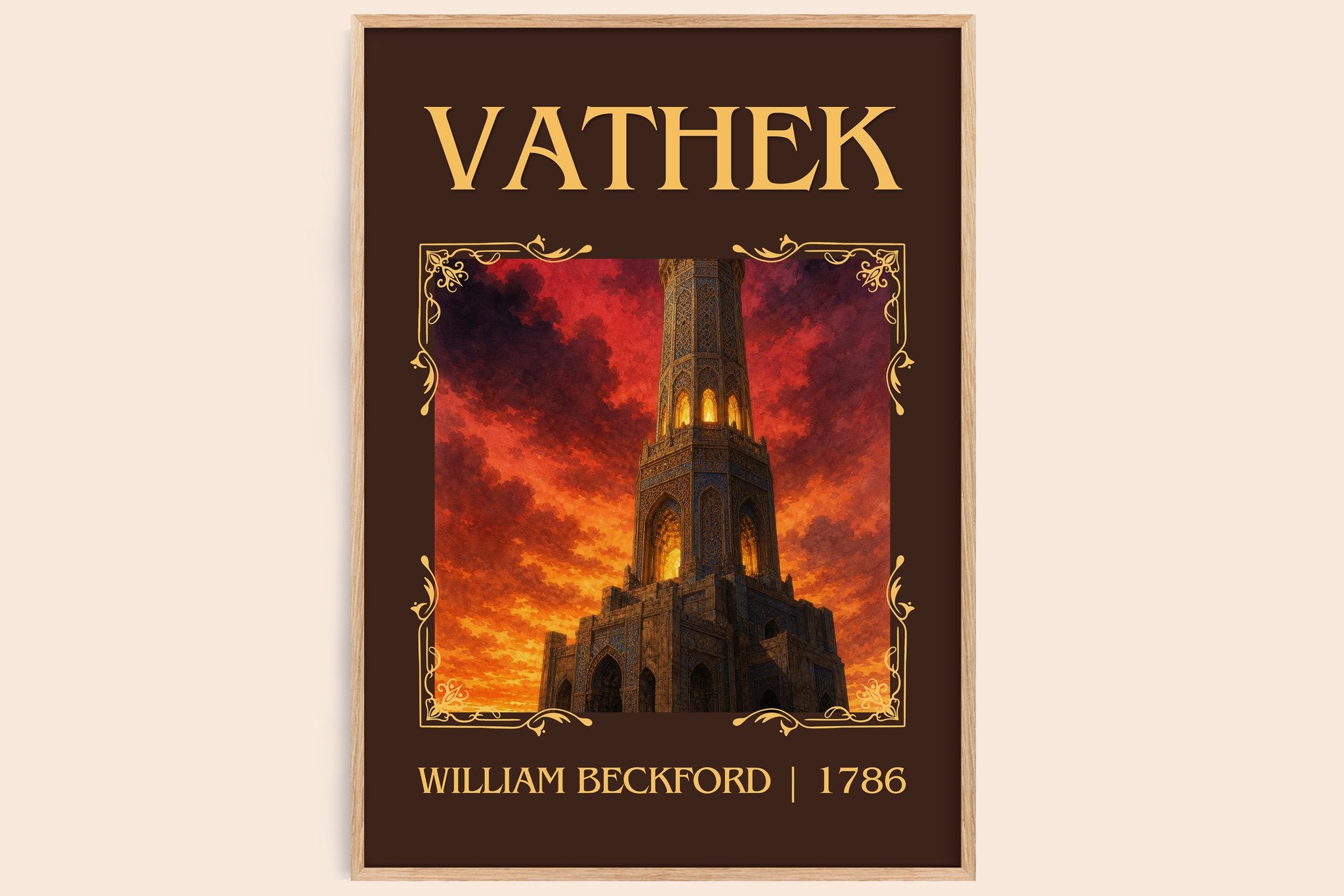 Vathek Classic Book Art Print by William Beckford