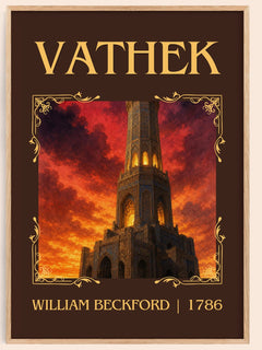 Vathek Classic Book Art Print by William Beckford – book poster