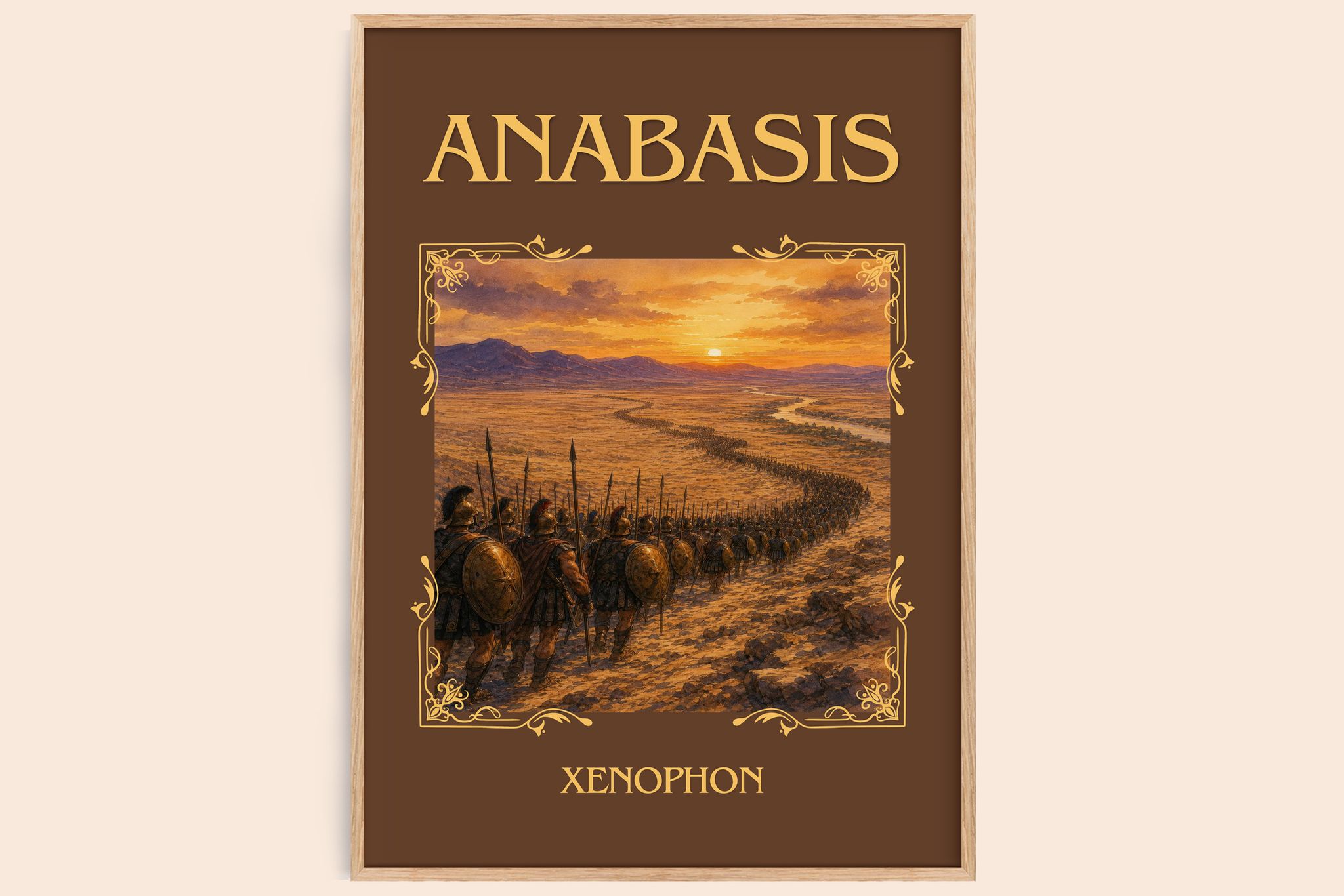 Anabasis Classic Book Art Print by Xenophon