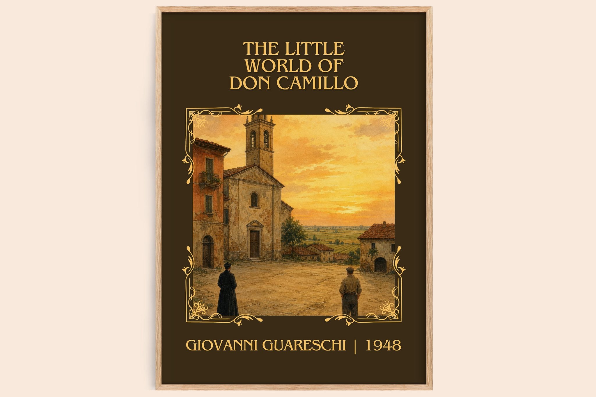 Little World Of Don Camillo Classic Book Art Print by G. Guareschi