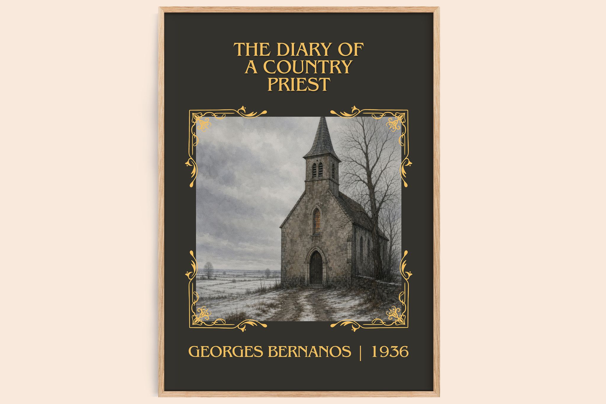 Diary of a Country Priest Classic Book Art Print by Georges Bernanos