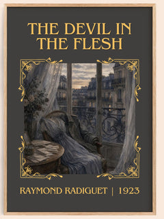 The Devil in the Flesh Classic Book Art Print by Raymond Radiguet – book poster