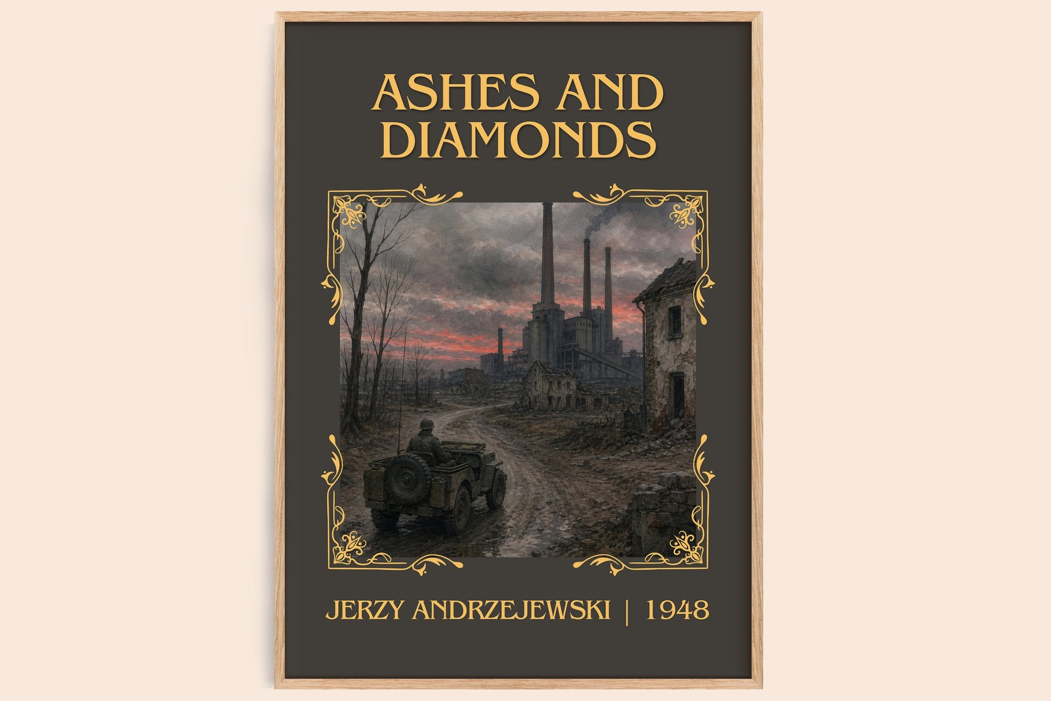 Ashes and Diamonds Classic Book Art Print by Jerzy Andrzejewski