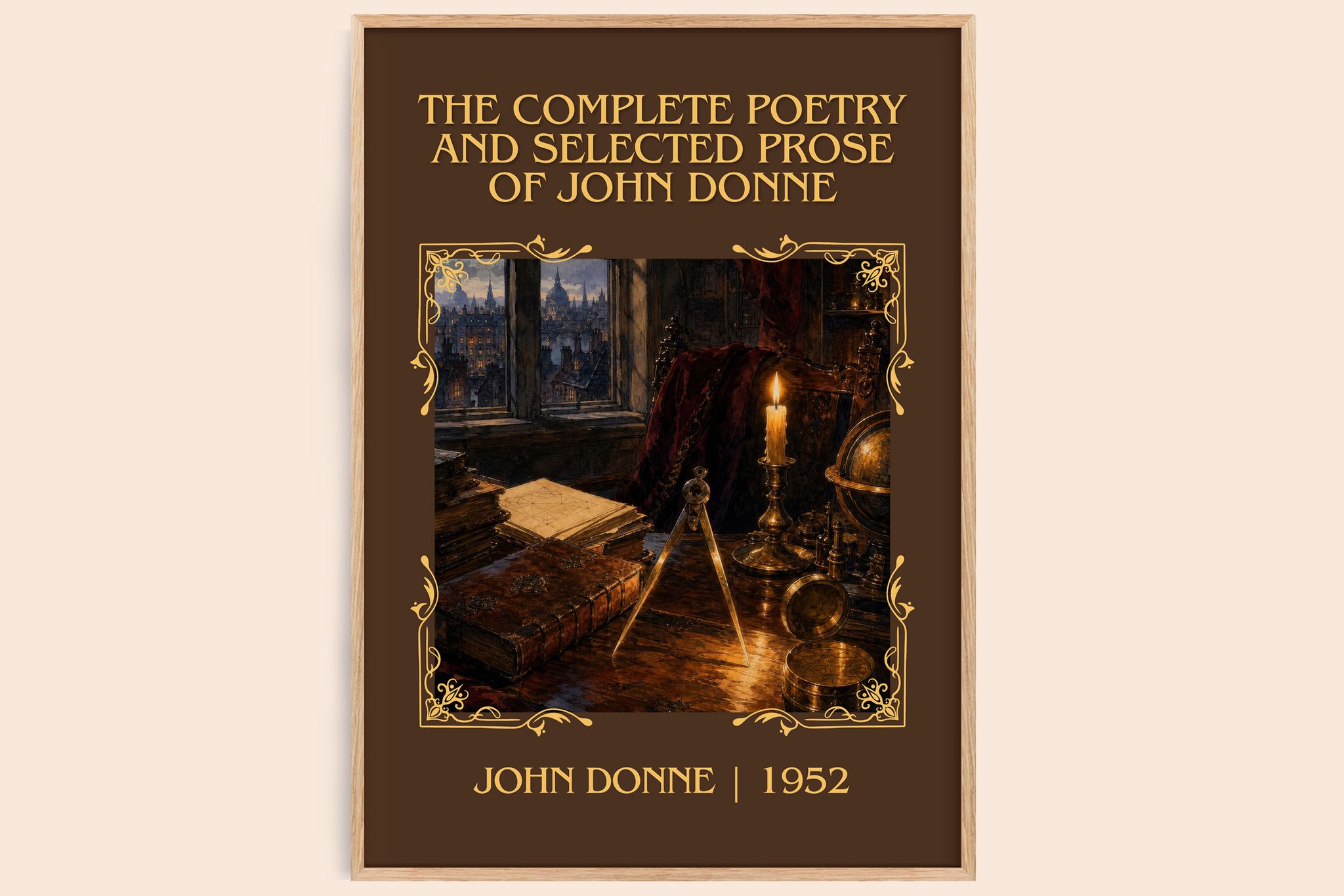 The Complete Poetry and Selected Prose of John Donne Classic Book Art Print by John Donne