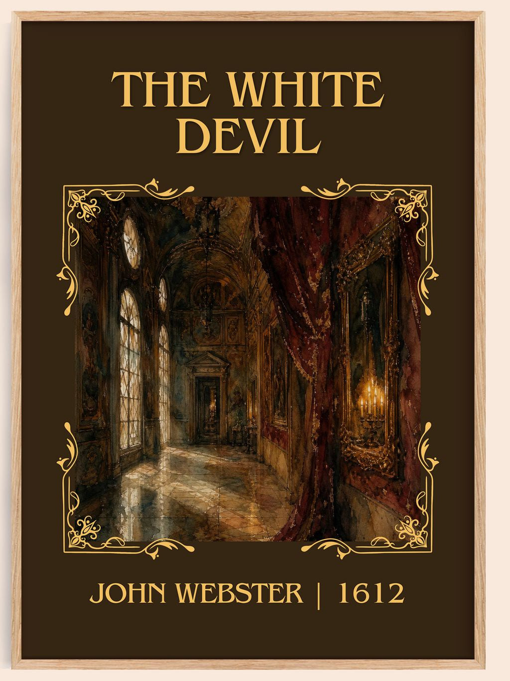 The White Devil Classic Book Art Print by John Webster – book poster