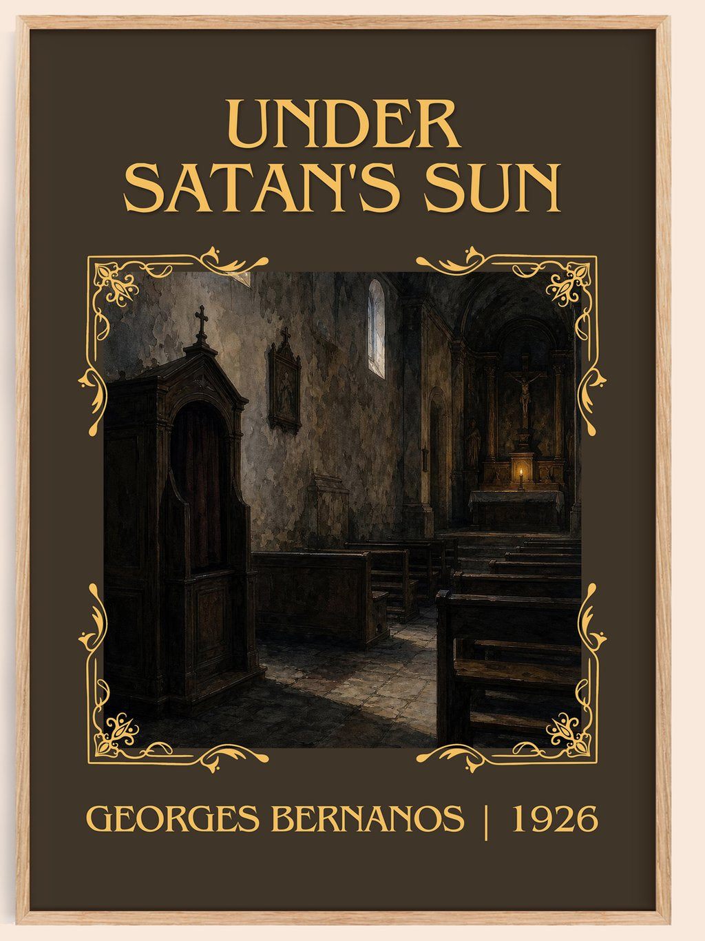 Under Satan's Sun Classic Book Art Print by Georges Bernanos – book poster