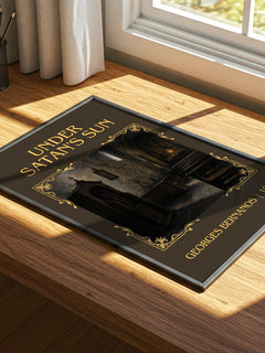 Under Satan's Sun Classic Book Art Print by Georges Bernanos – print on a sunlit desk