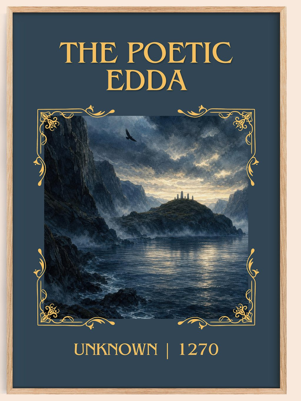 The Poetic Edda Classic Book Art Print by Unknown – book poster