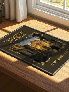 Collected Stories of Isaac Babel Classic Book Art Print by Isaac Babel – print on a sunlit desk