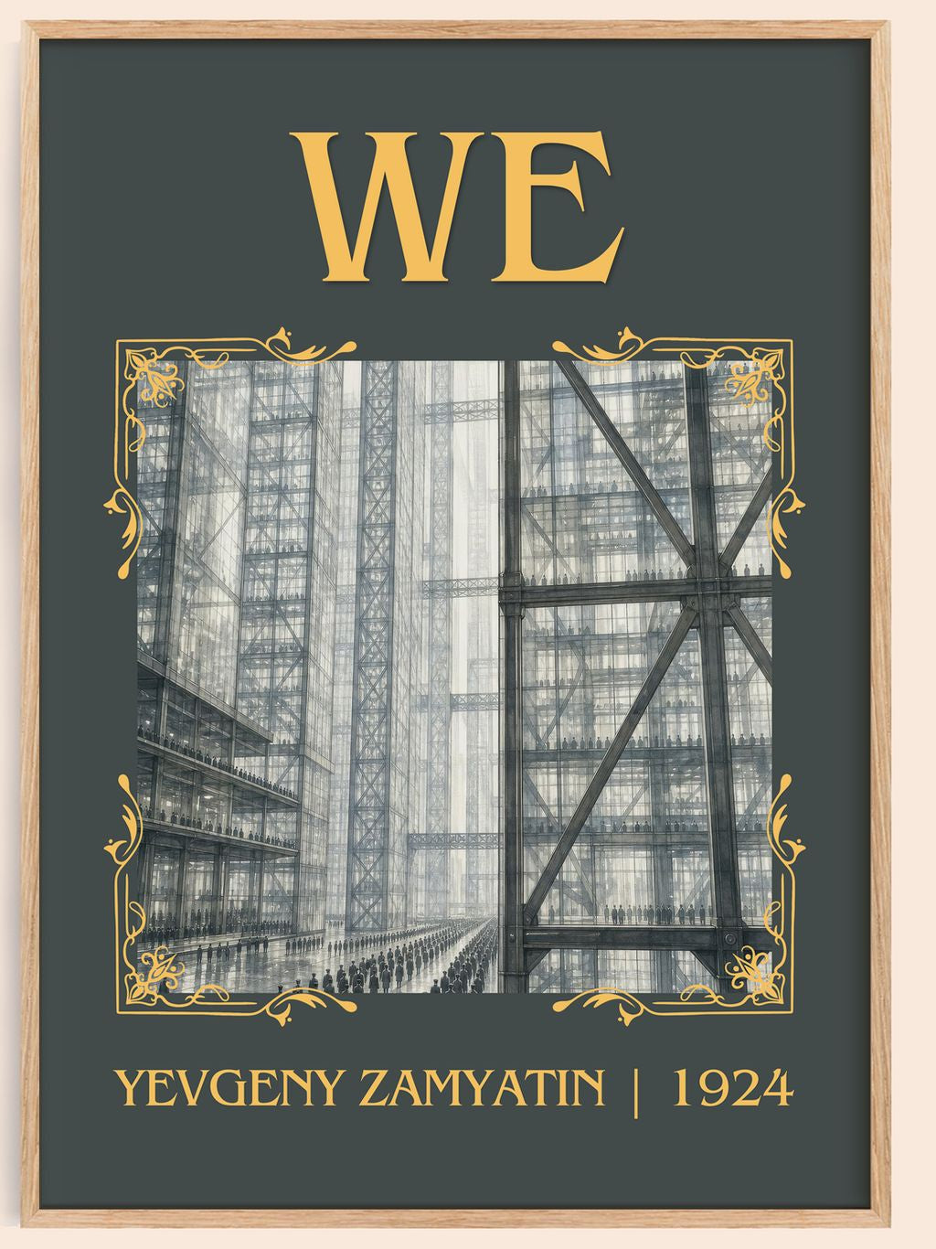 We Classic Book Art Print by Yevgeny Zamyatin – book poster