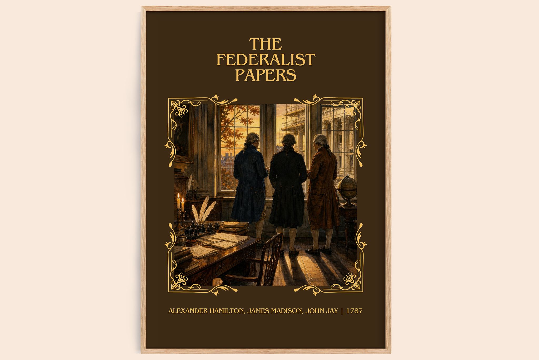 Federalist Papers Classic Book Art Print by A. Jay