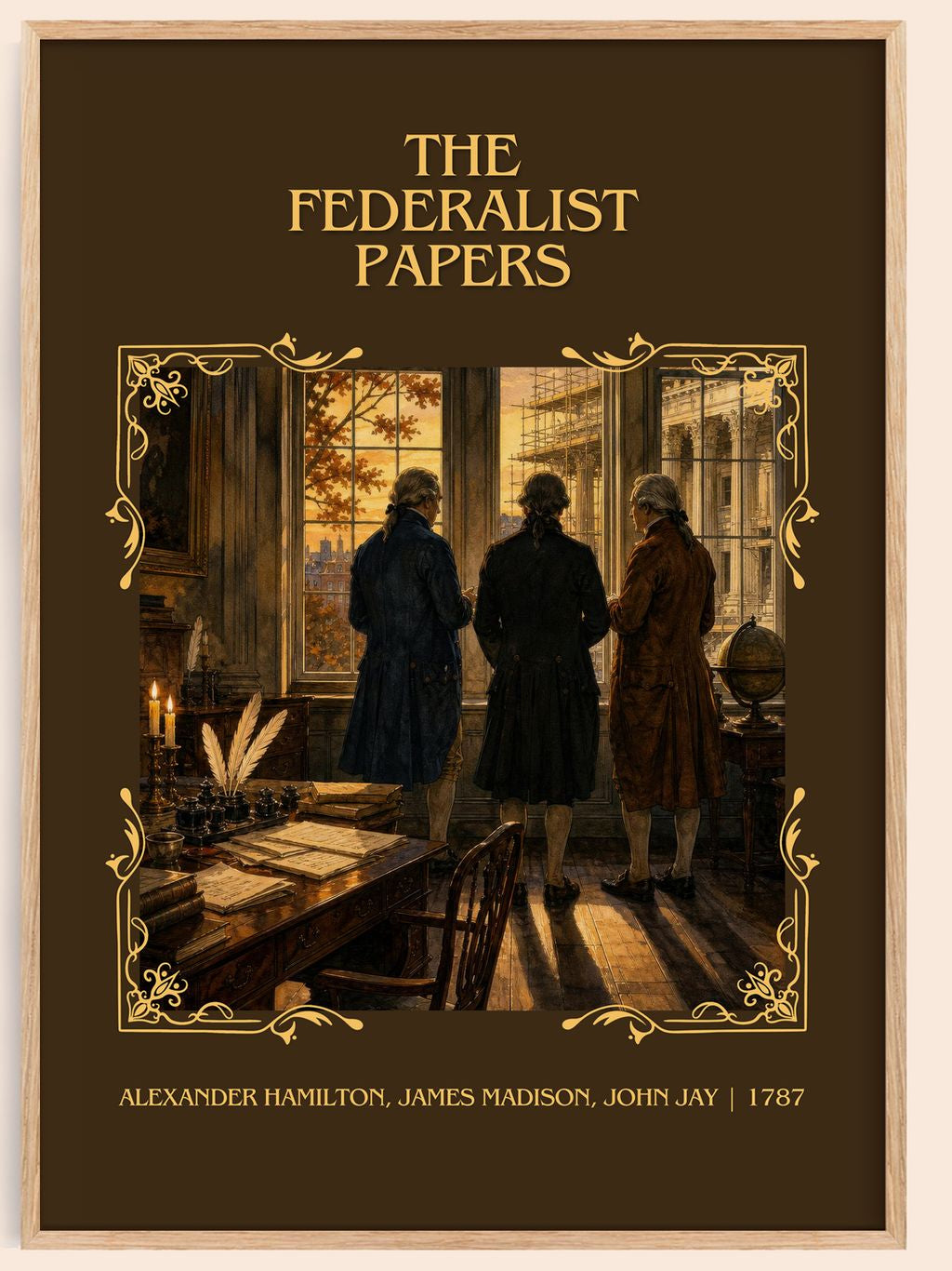 Federalist Papers Classic Book Art Print by A. Jay – book poster