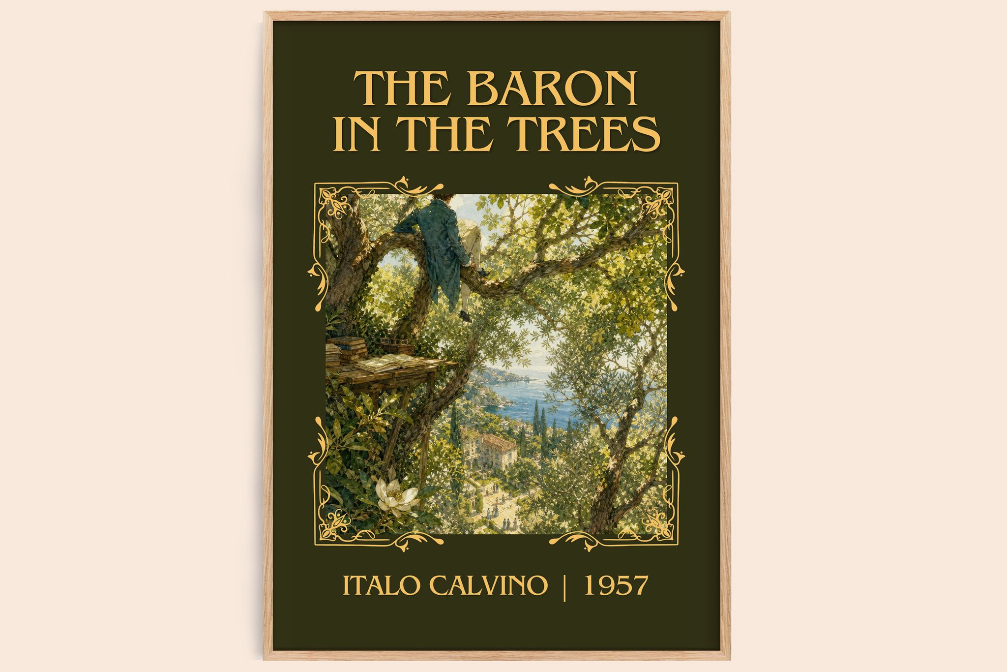 The Baron in the Trees Classic Book Art Print by Italo Calvino
