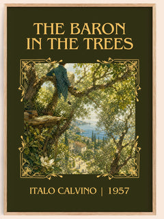 The Baron in the Trees Classic Book Art Print by Italo Calvino – book poster
