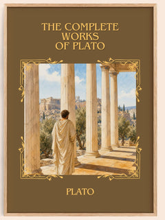 The Complete Works of Plato Classic Book Art Print by Plato – book poster