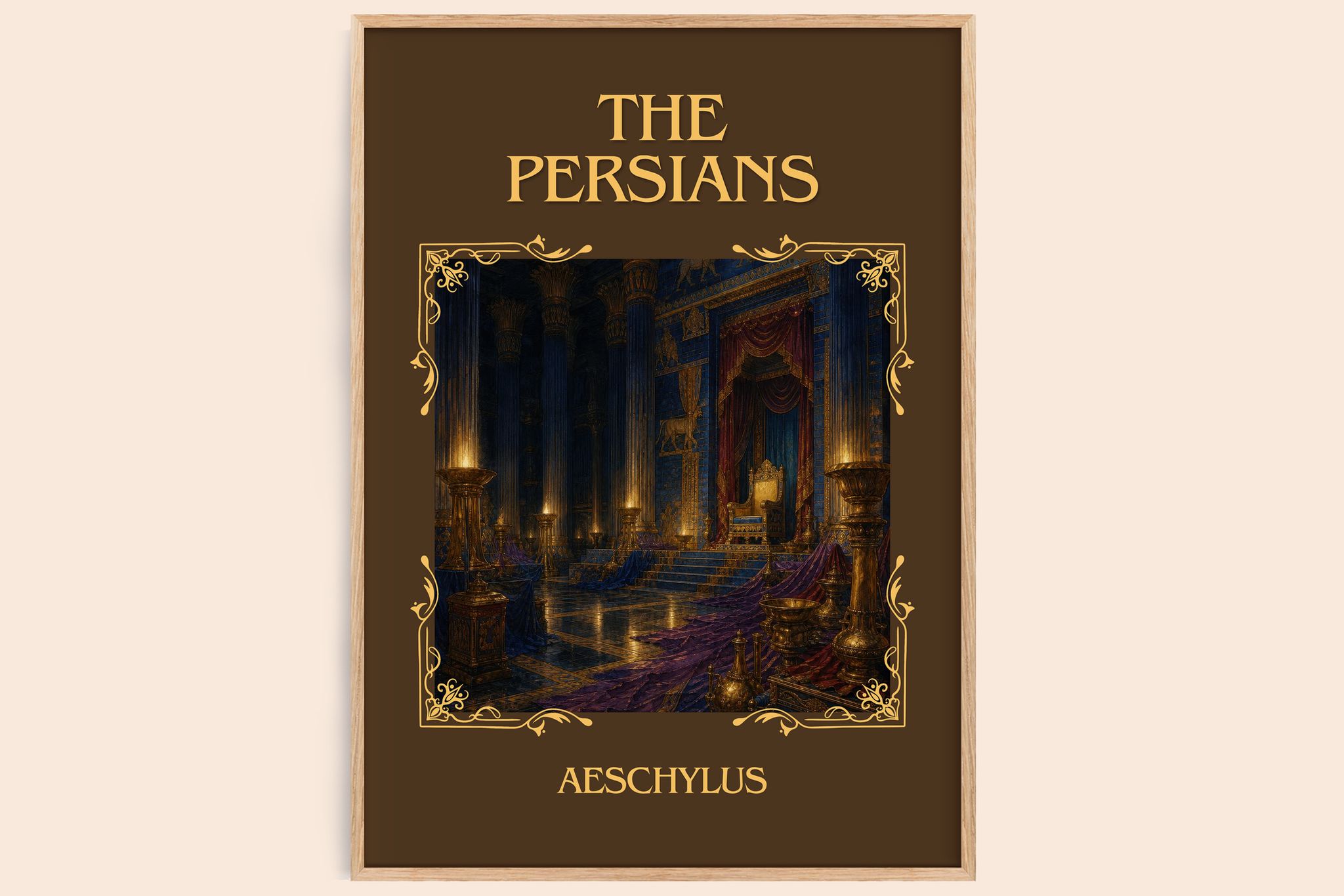 The Persians Classic Book Art Print by Aeschylus