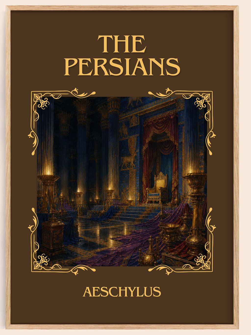 The Persians Classic Book Art Print by Aeschylus – book poster