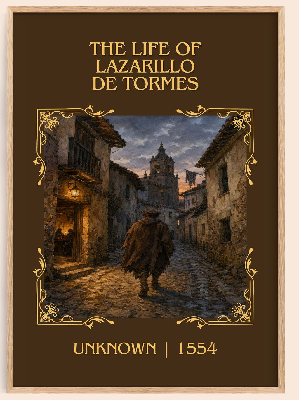 The Life of Lazarillo de Tormes Classic Book Art Print by Unknown – book poster