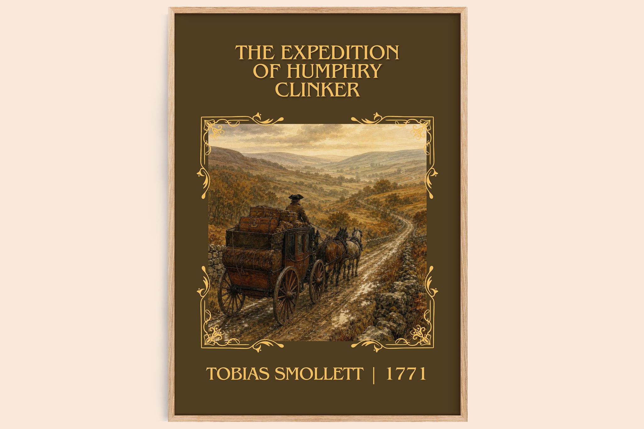 Expedition of Humphry Clinker Classic Book Art Print by T. Smollett